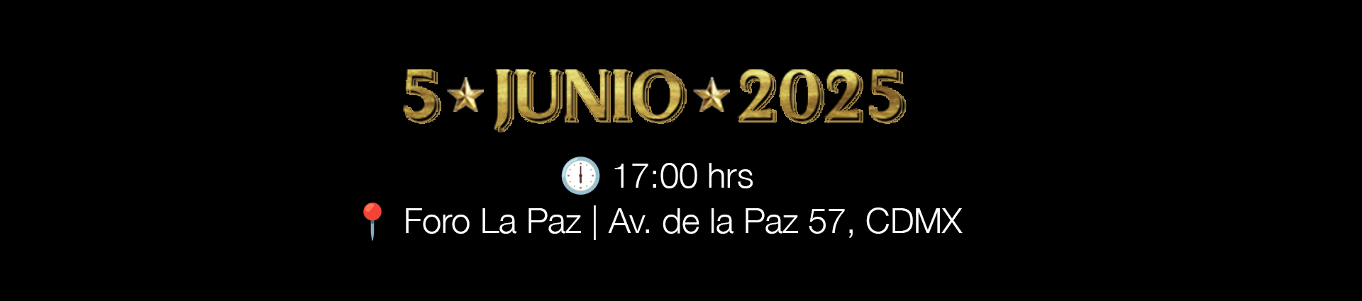 Información de eventos